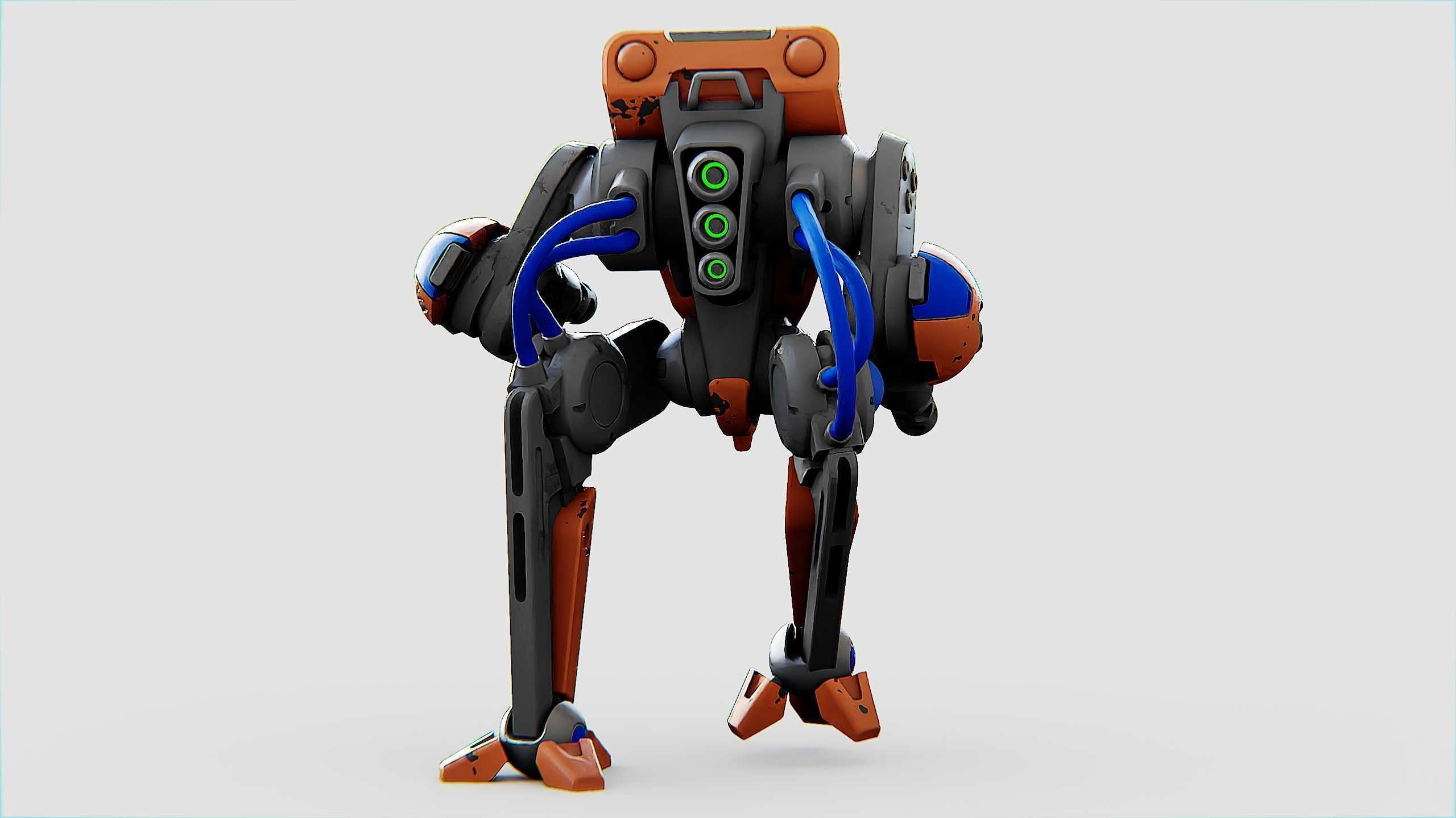 BATTLE DROID TORROUS Rigged for Unreal Engine - Unity - MIXAMO 3D model_14