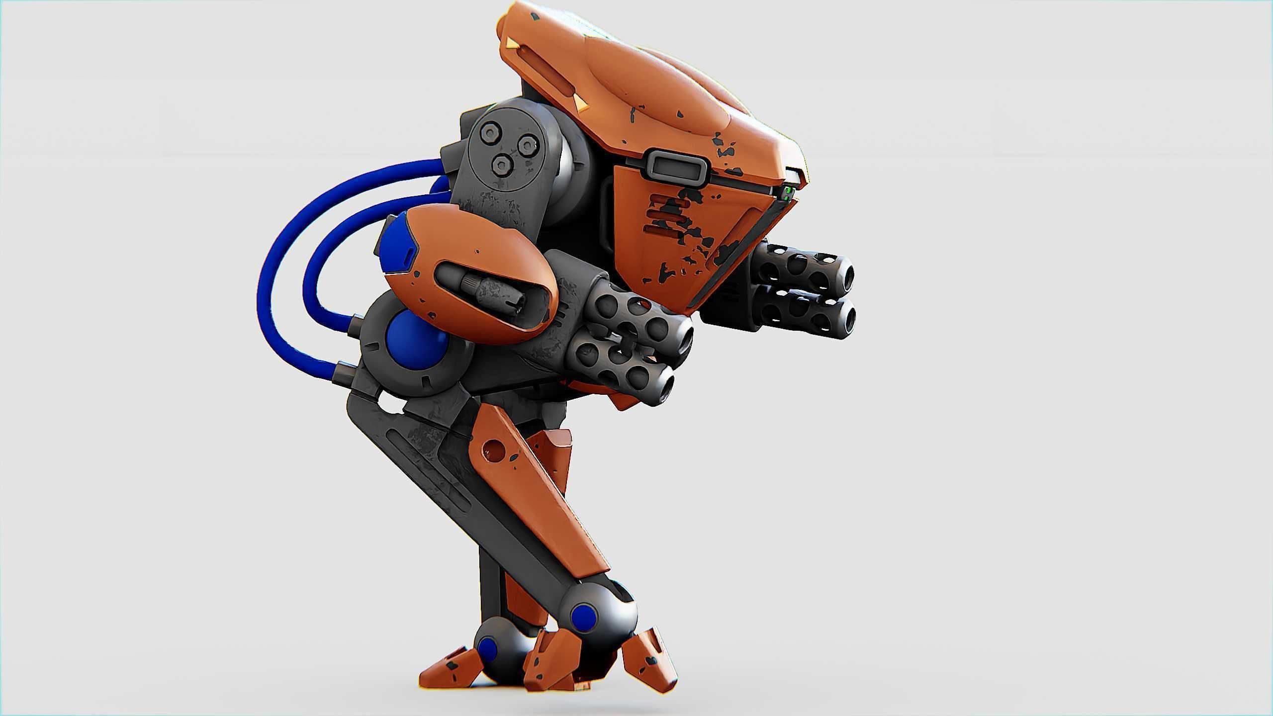 BATTLE DROID TORROUS Rigged for Unreal Engine - Unity - MIXAMO 3D model_18