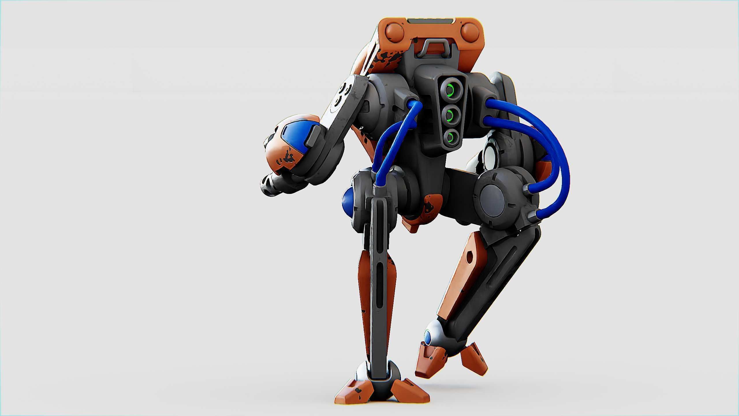 BATTLE DROID TORROUS Rigged for Unreal Engine - Unity - MIXAMO 3D model_12