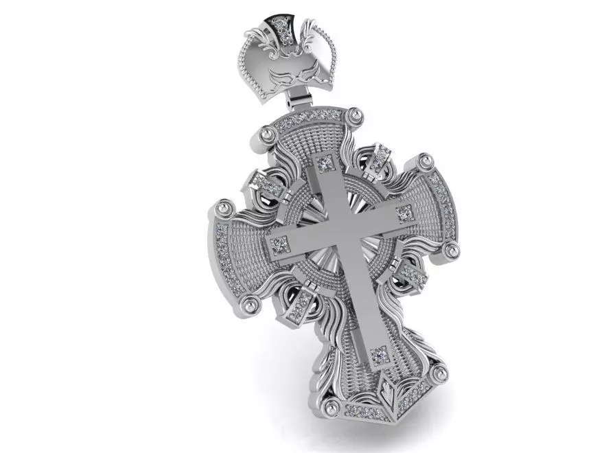 Cross Pendant 2441 3D print model_0