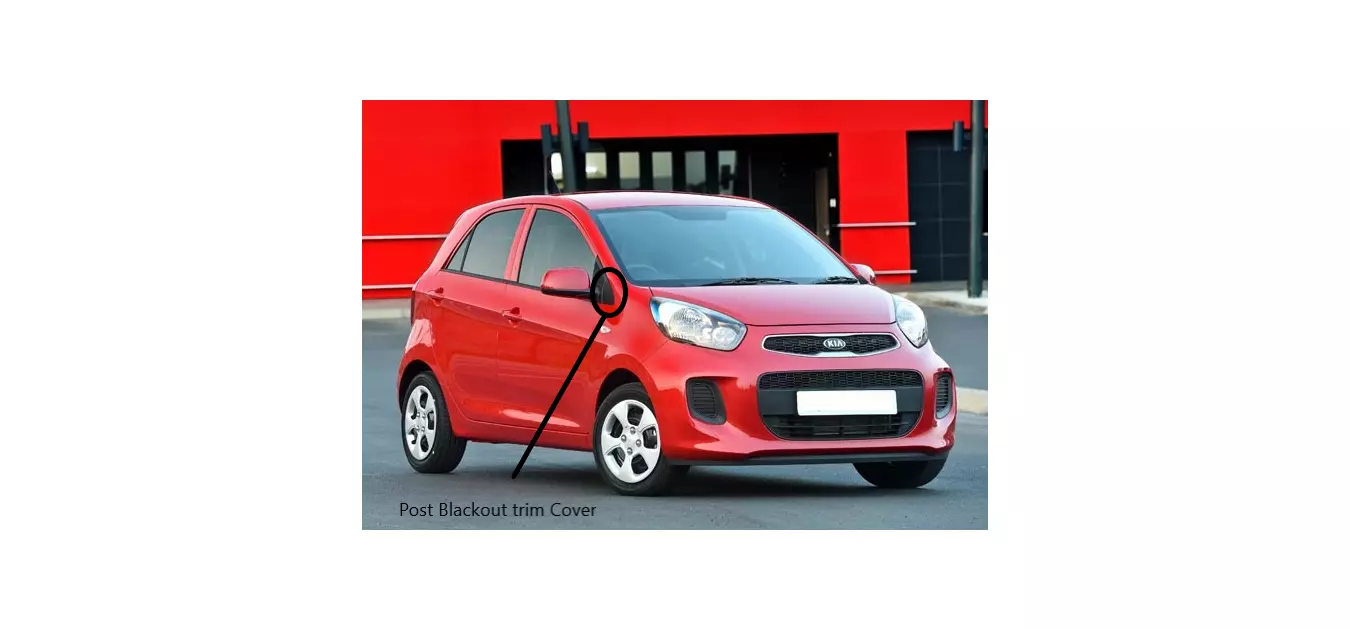 Kia Picanto door post Blackout 3D print model