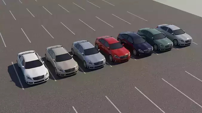 R3DP Low-Poly PBR American Cars - Chrysler c200