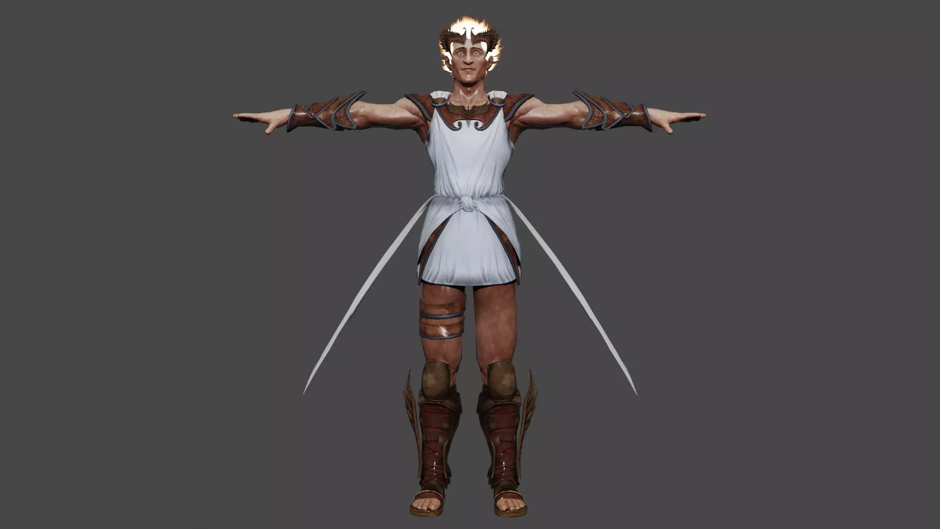 Hermes Low-poly 3D model_0