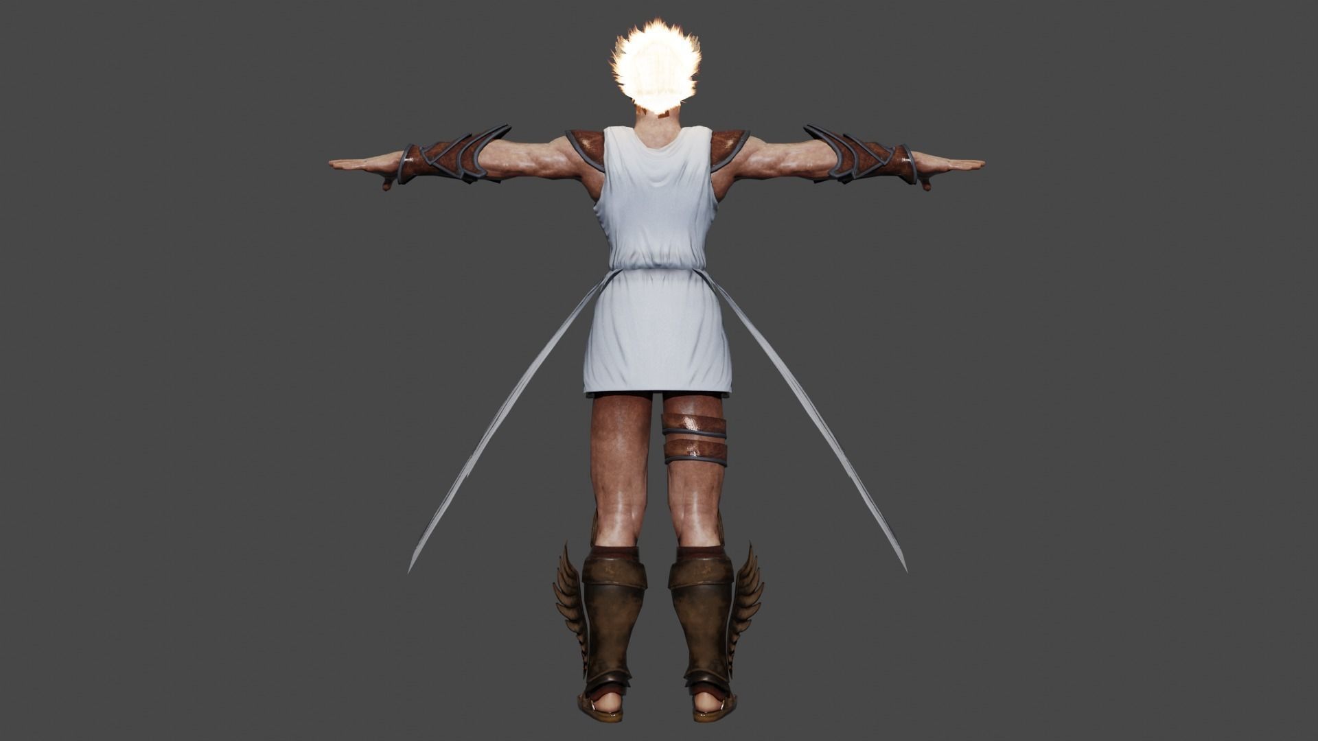 Hermes Low-poly 3D model_4