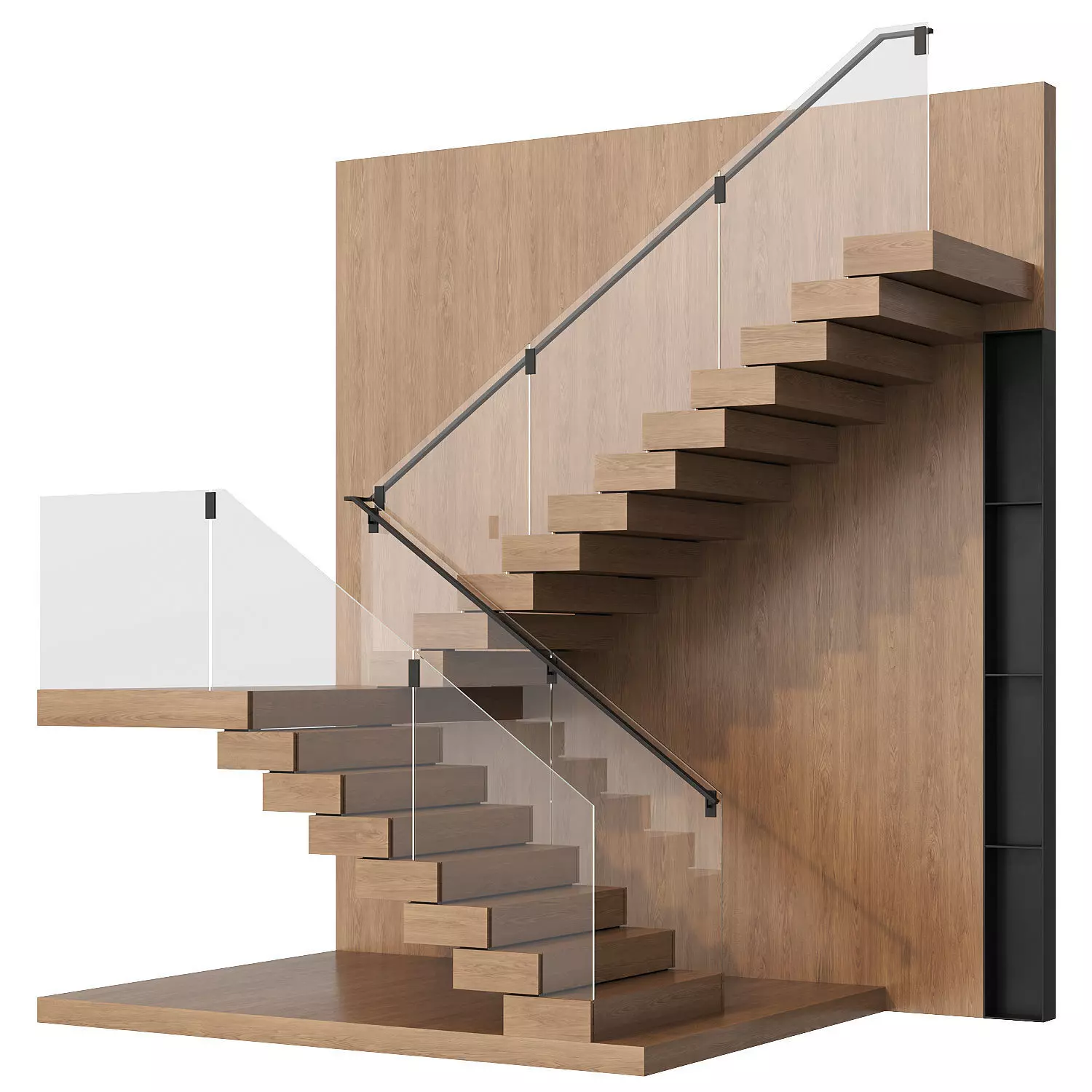 Modern stairs 8 3D model_0