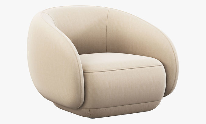 Bolzano armchair by Boconcept 3D model 2