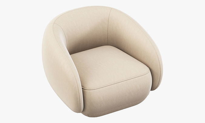 Bolzano armchair by Boconcept 3D model 7