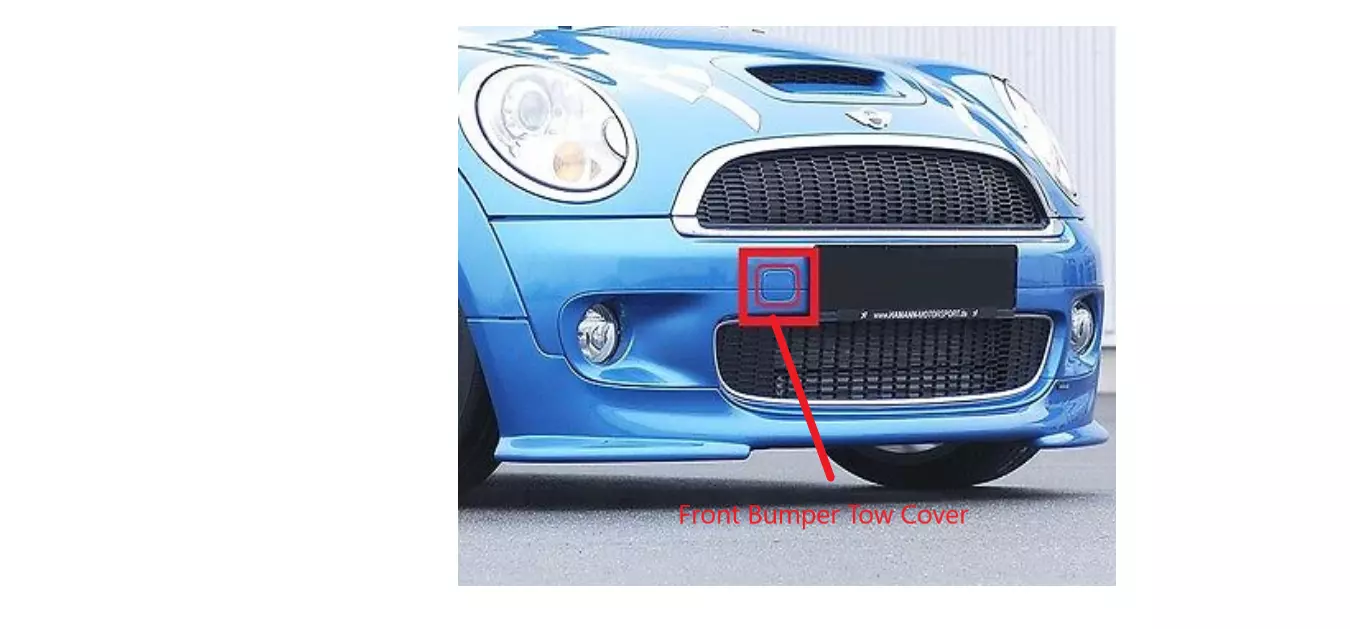 Mini Copper S 2009 Front Bumper Tow Cover 3D print model