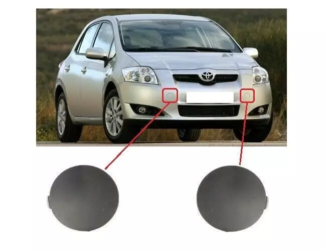 Toyota Auris 2007-2010 Front Bumper Tow Cover 3D print model_0