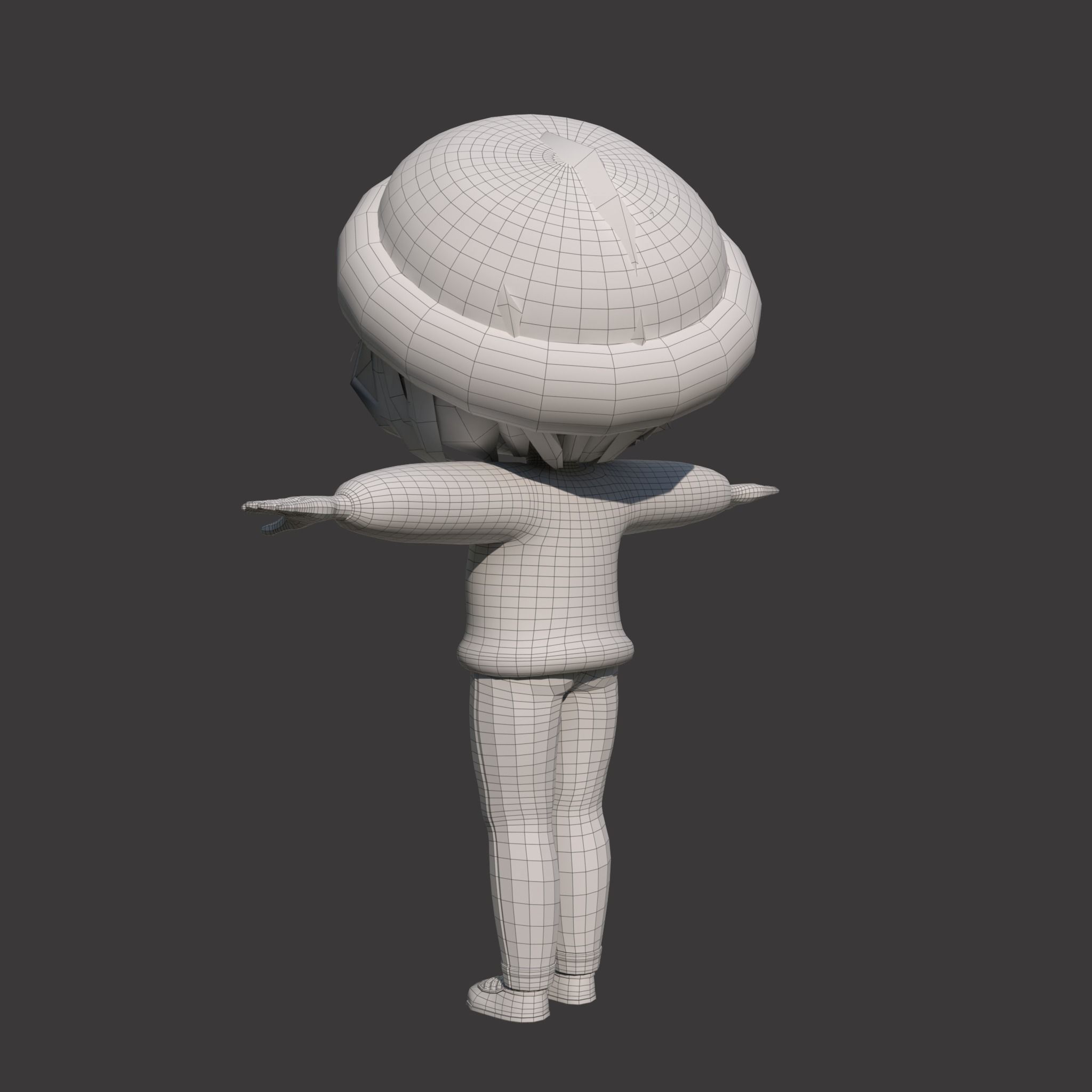 Cartoon Girl Rigged  With Puppy 3D Model Collection_29