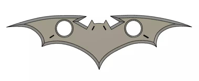 Telltale Batarang 3D print model_0