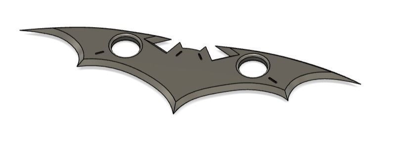 Telltale Batarang 3D print model_1