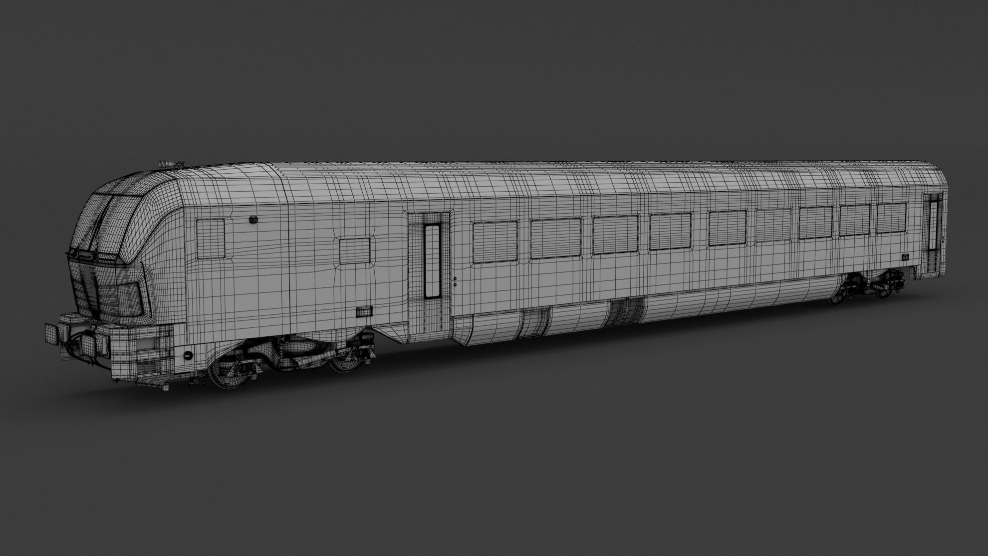 Siemens Vectrain locomotive Czech Railways 3D model_6