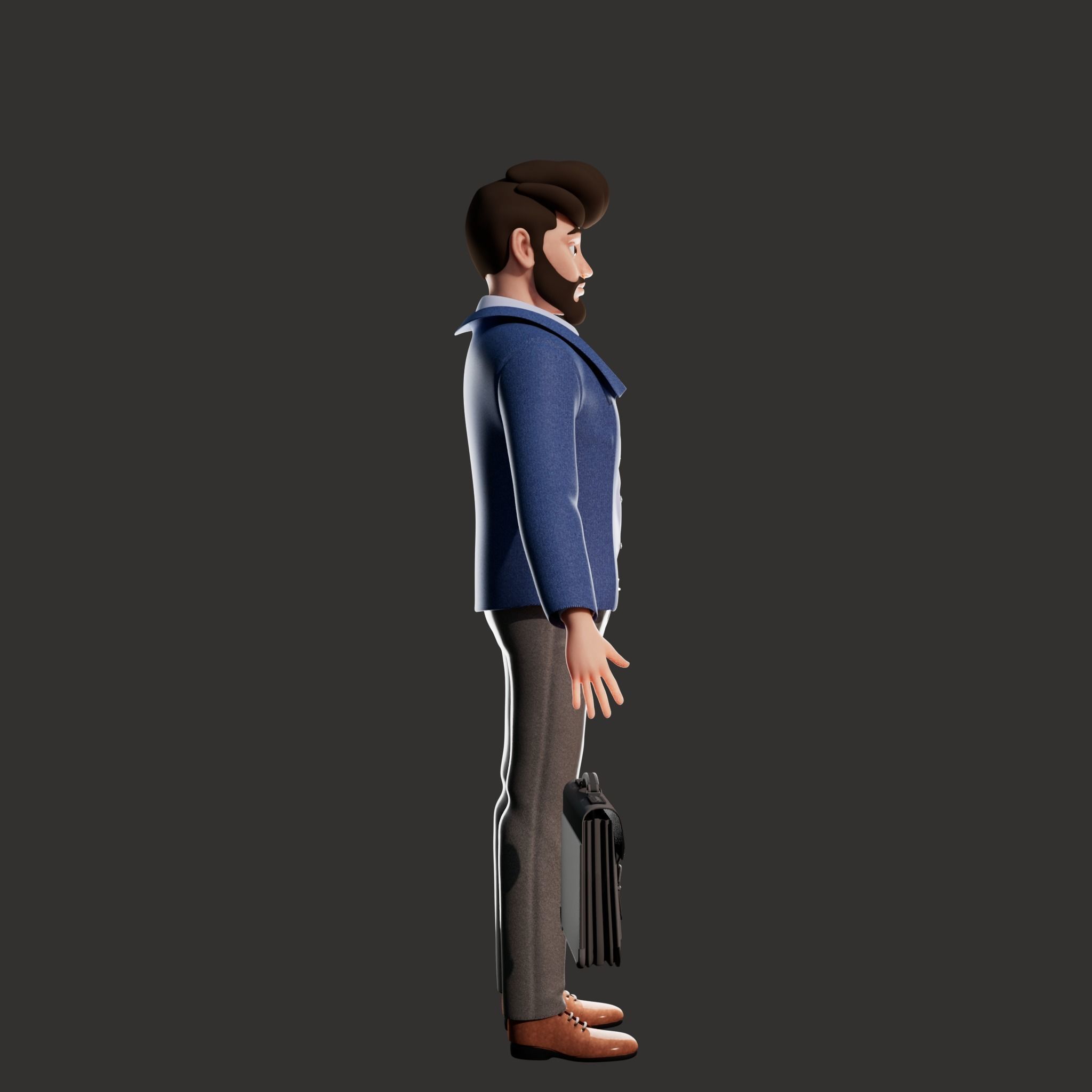 Cartoon Family Rigged V1  3D Model Collection_14