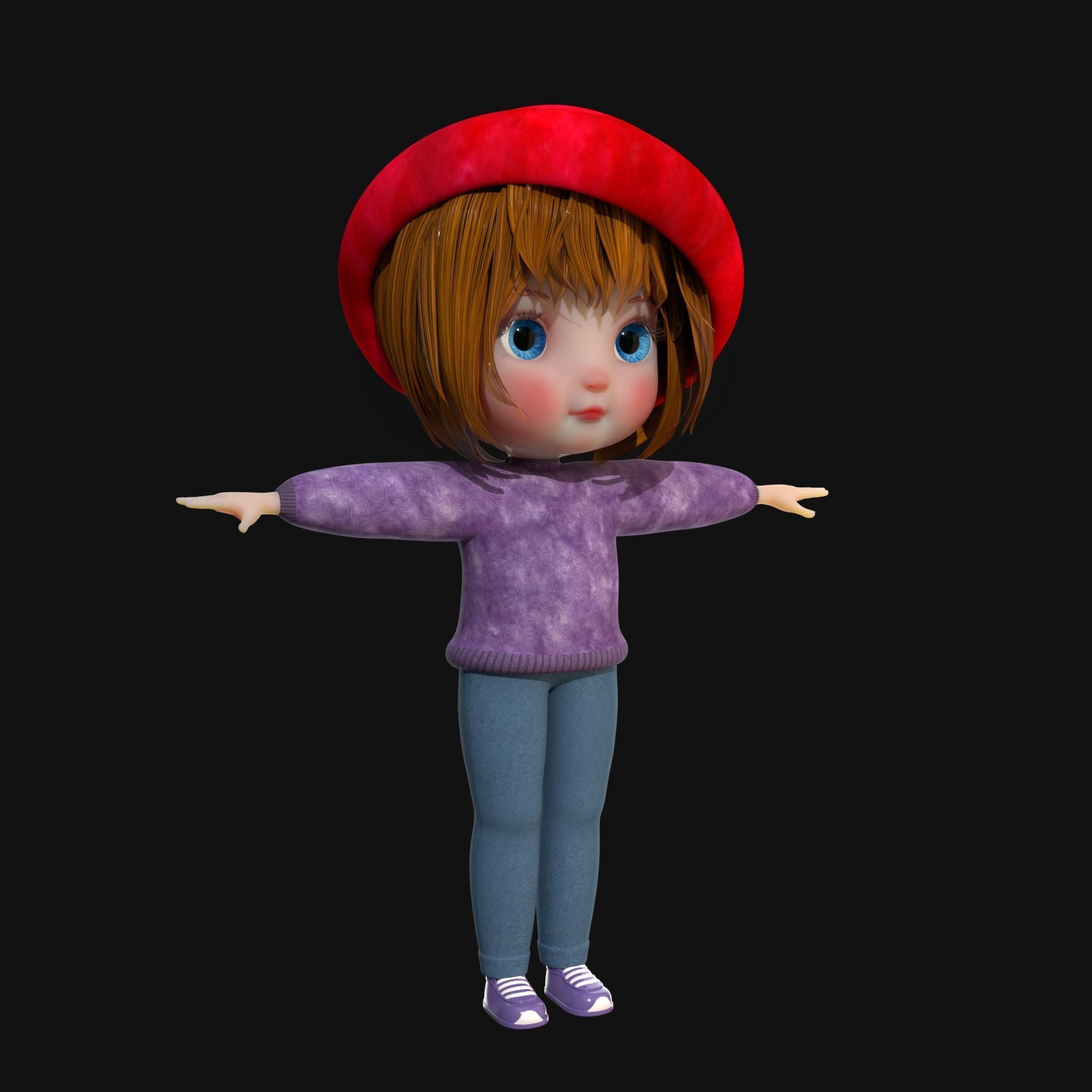 Cartoon Family Rigged V1  3D Model Collection_20