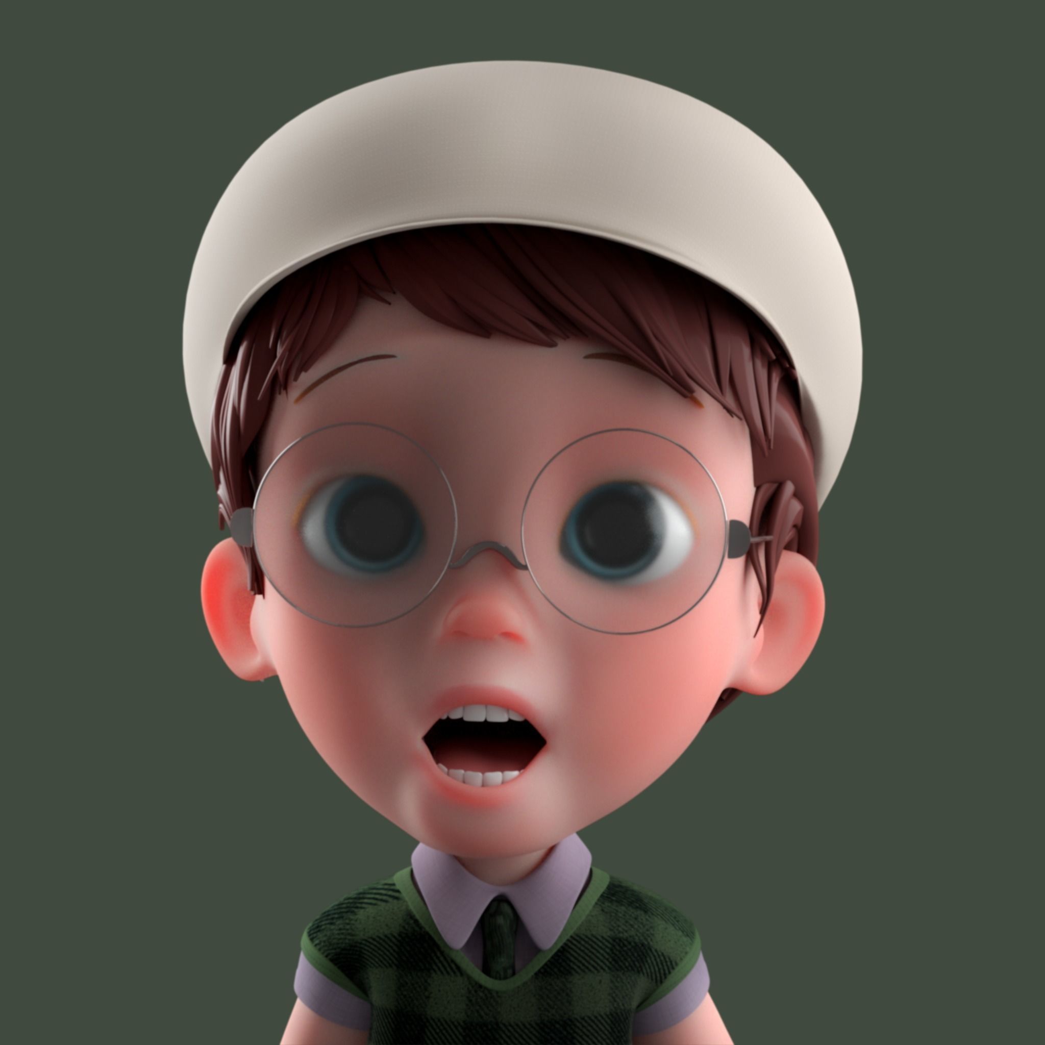 Cartoon Family Rigged V1  3D Model Collection_28