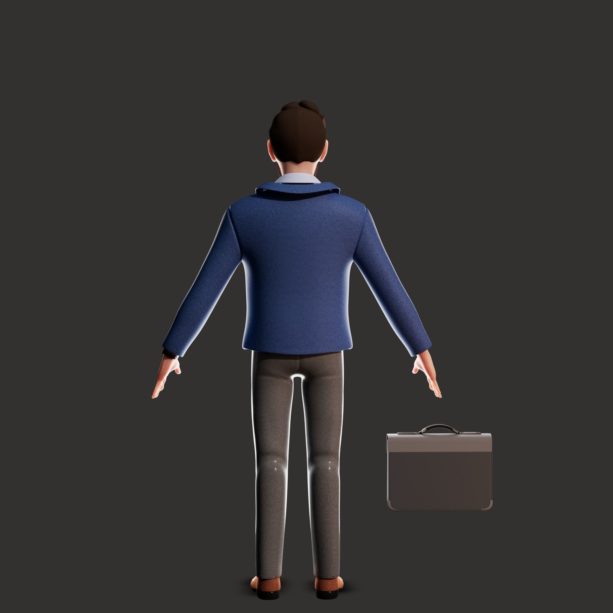 Cartoon Family Rigged V1  3D Model Collection_11