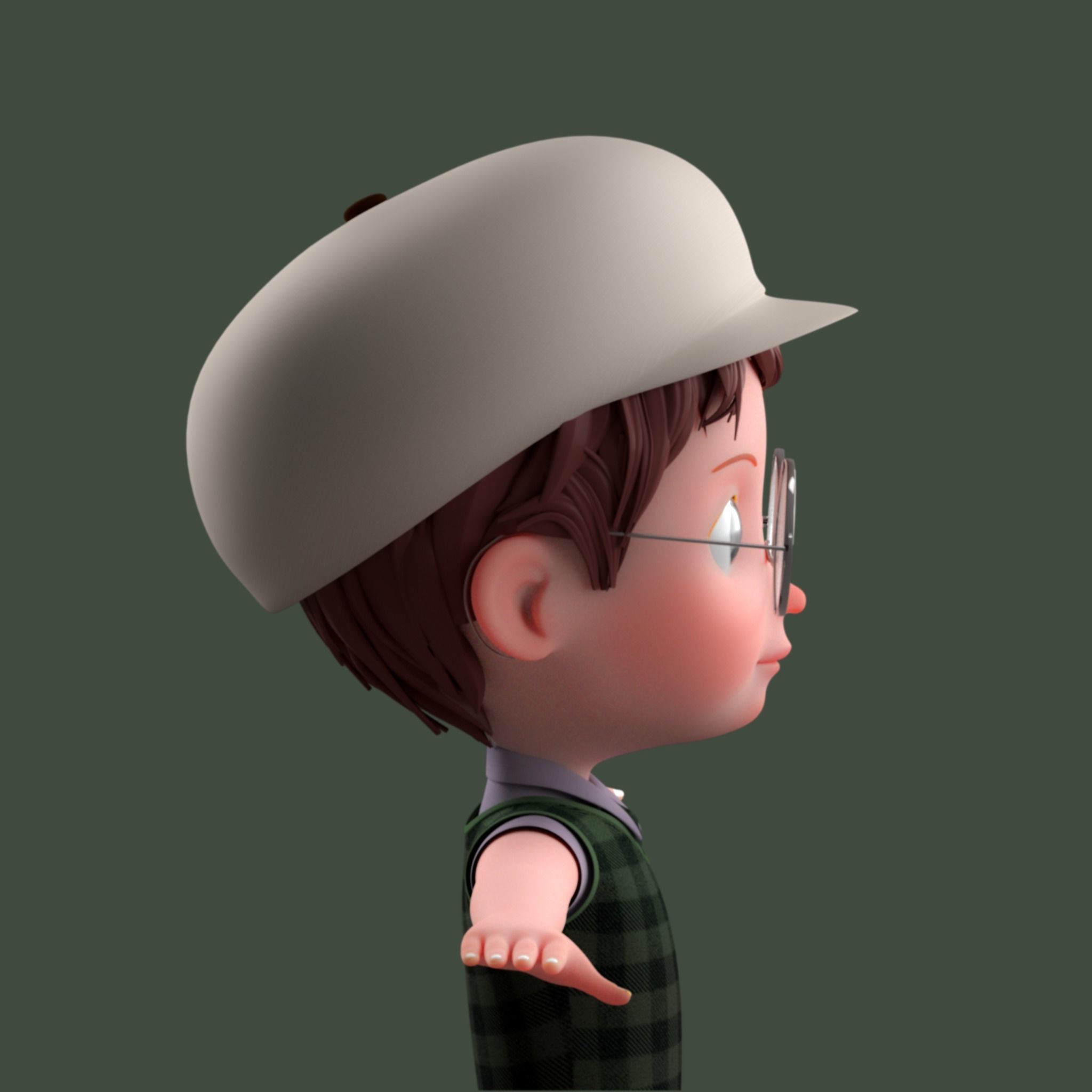 Cartoon Family Rigged V1  3D Model Collection_36