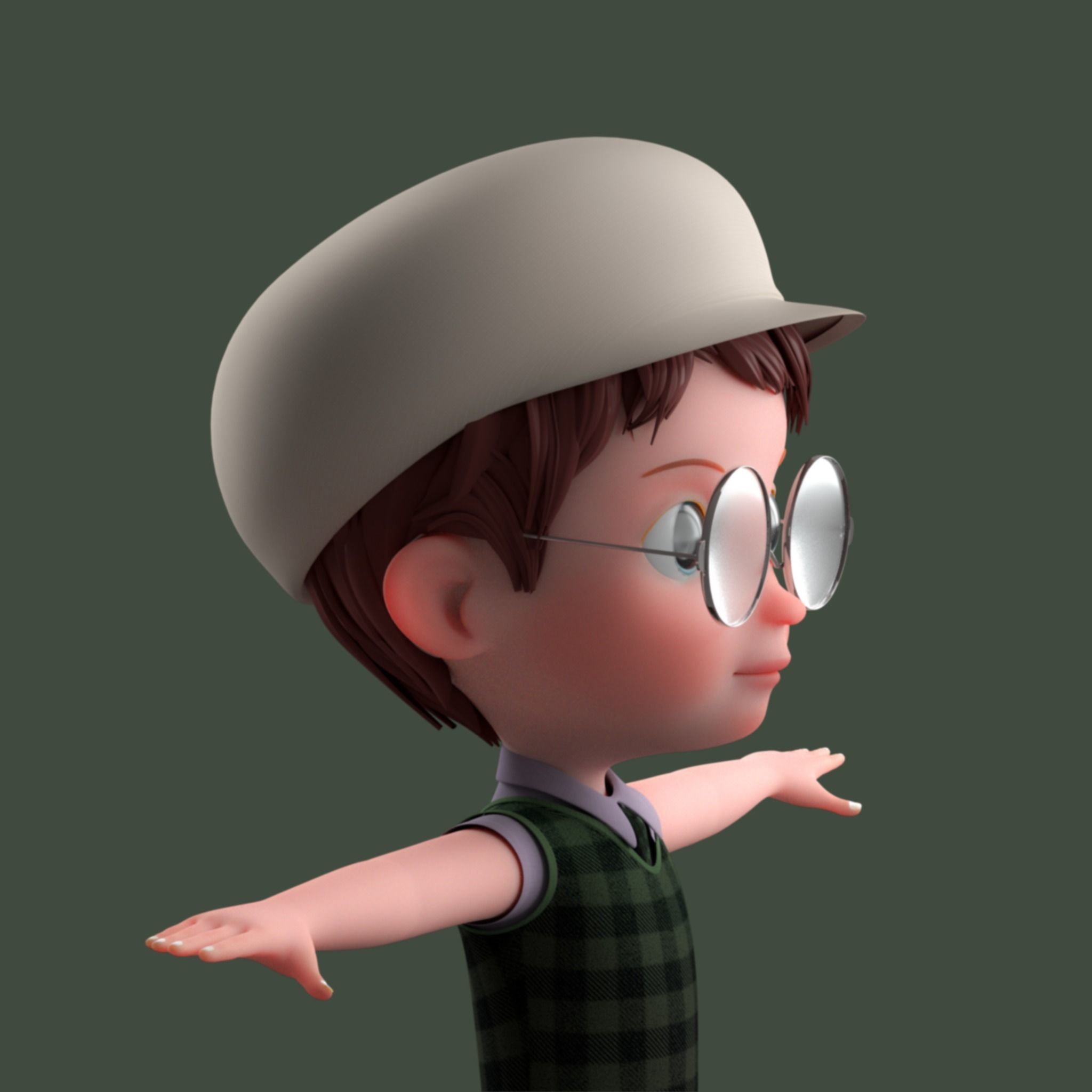 Cartoon Family Rigged V1  3D Model Collection_35