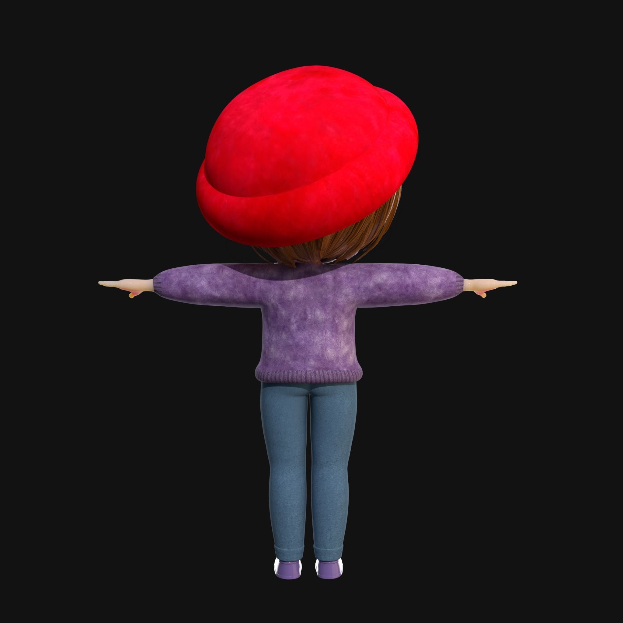 Cartoon Family Rigged V1  3D Model Collection_19