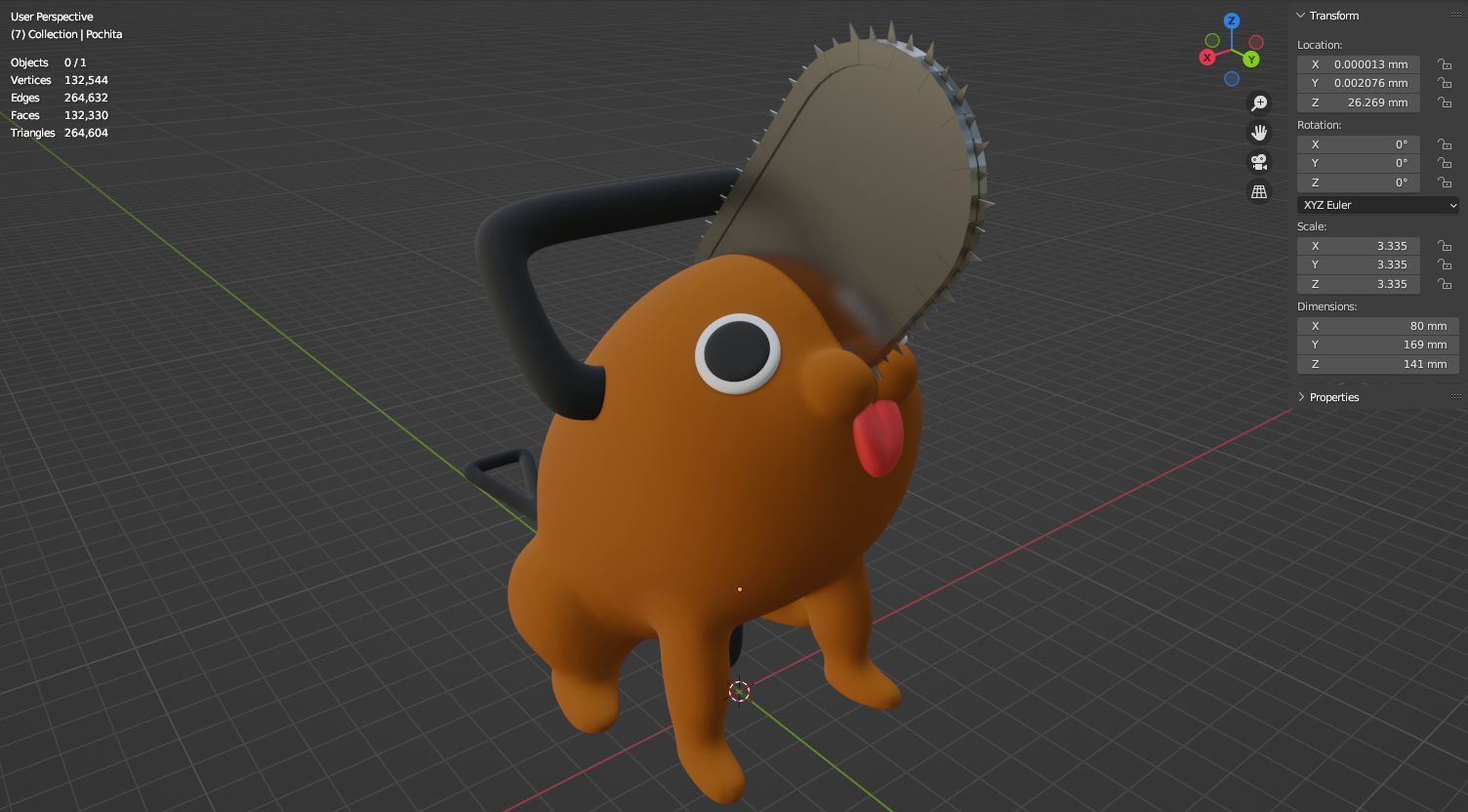 Pochita 3D model for 3D print 3D print model_11