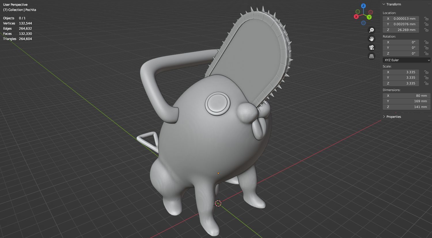 Pochita 3D model for 3D print 3D print model_10