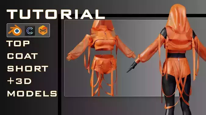 Tutorial Shorts and Crop Top and Coat for Singing