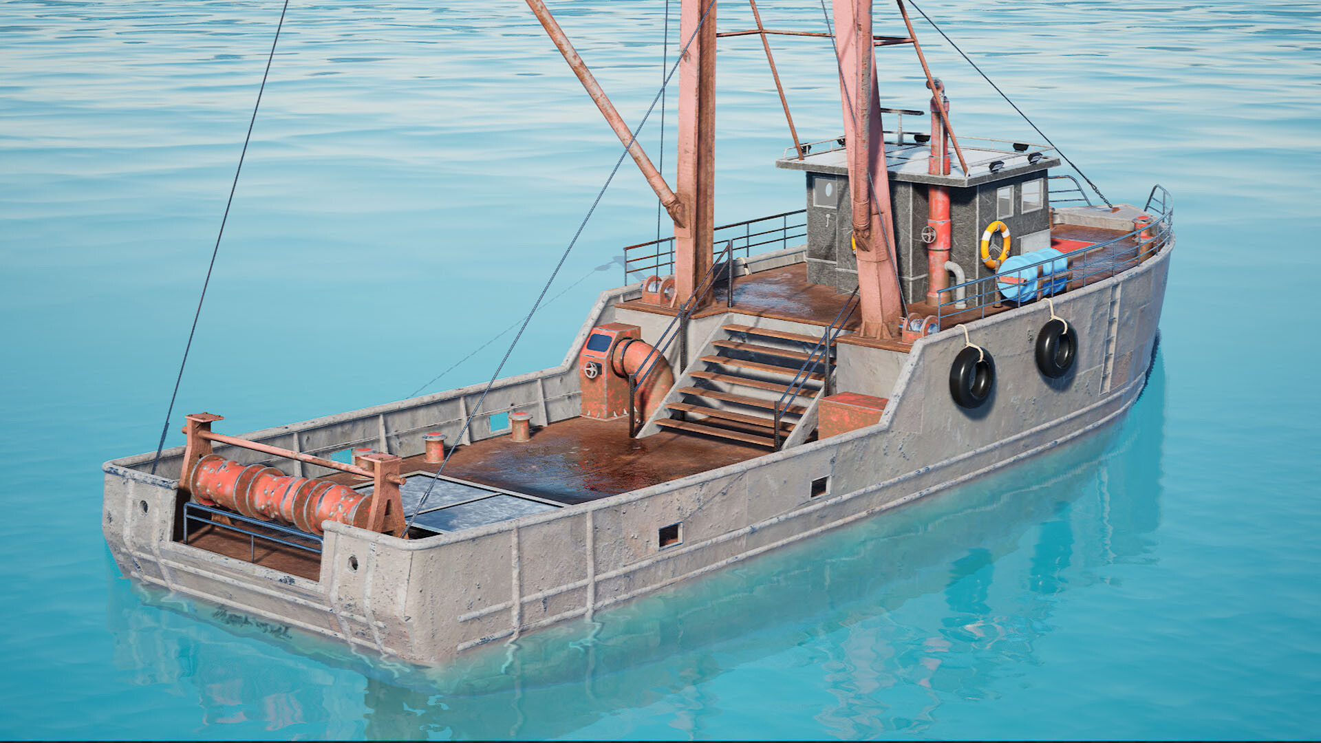 Btm Boat v1 - Unreal Engine Project Low-poly 3D model_2