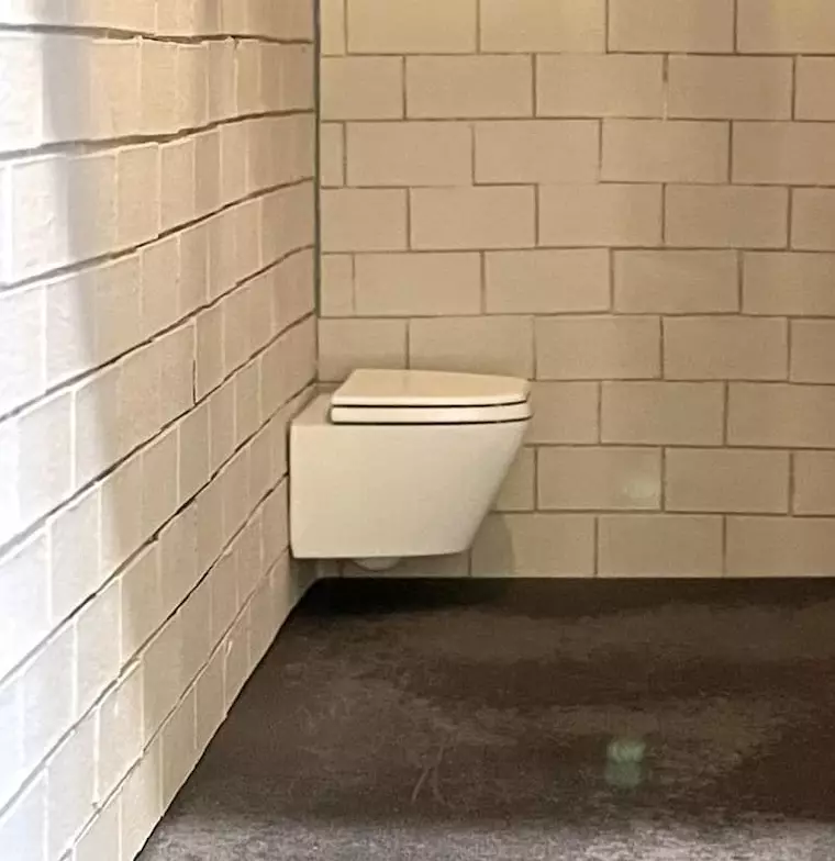 12th Scale Contemporary Wall Mount Toilet 3D print model_0