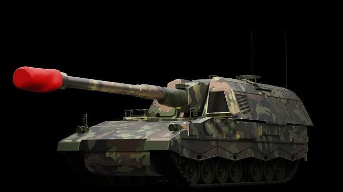 Panzerhaubitze 2000 Low-poly 3D model