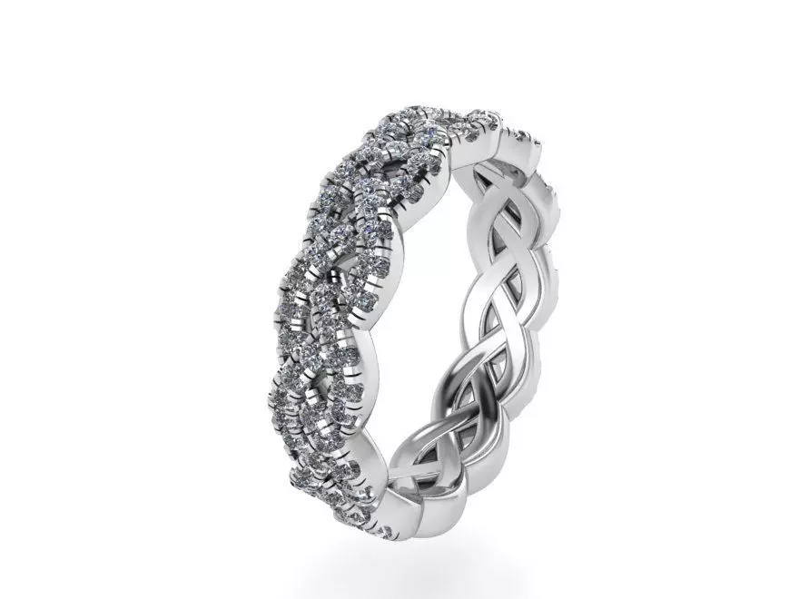Diamond Twisted Band 2485 3D print model