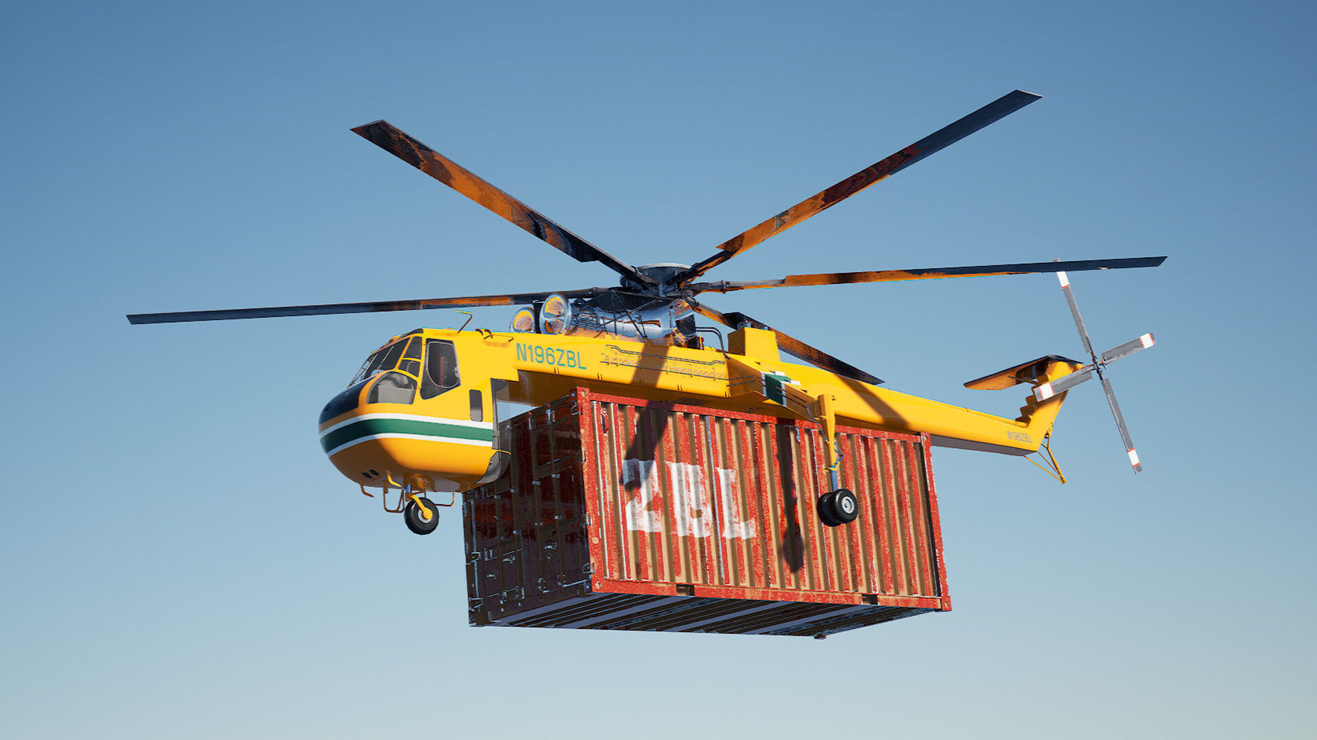 Carrier Helicopter - Unreal Engine Project Low-poly 3D model_10