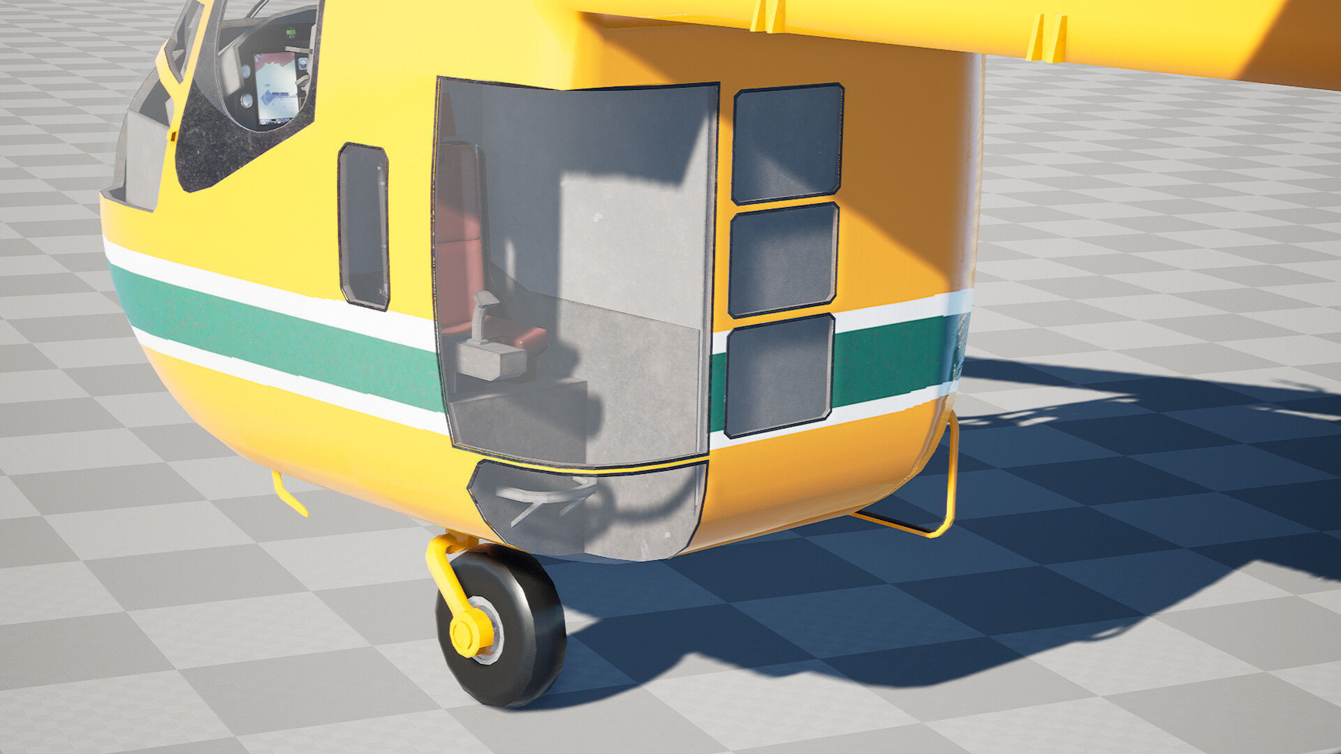 Carrier Helicopter - Unreal Engine Project Low-poly 3D model_8