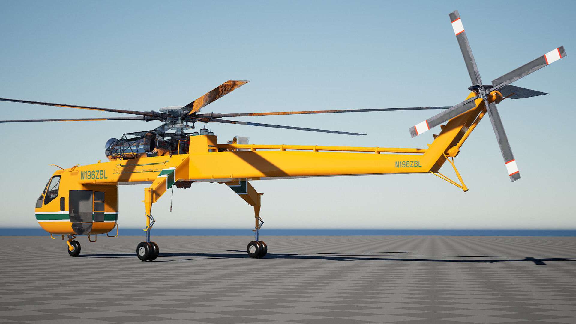 Carrier Helicopter - Unreal Engine Project Low-poly 3D model_6