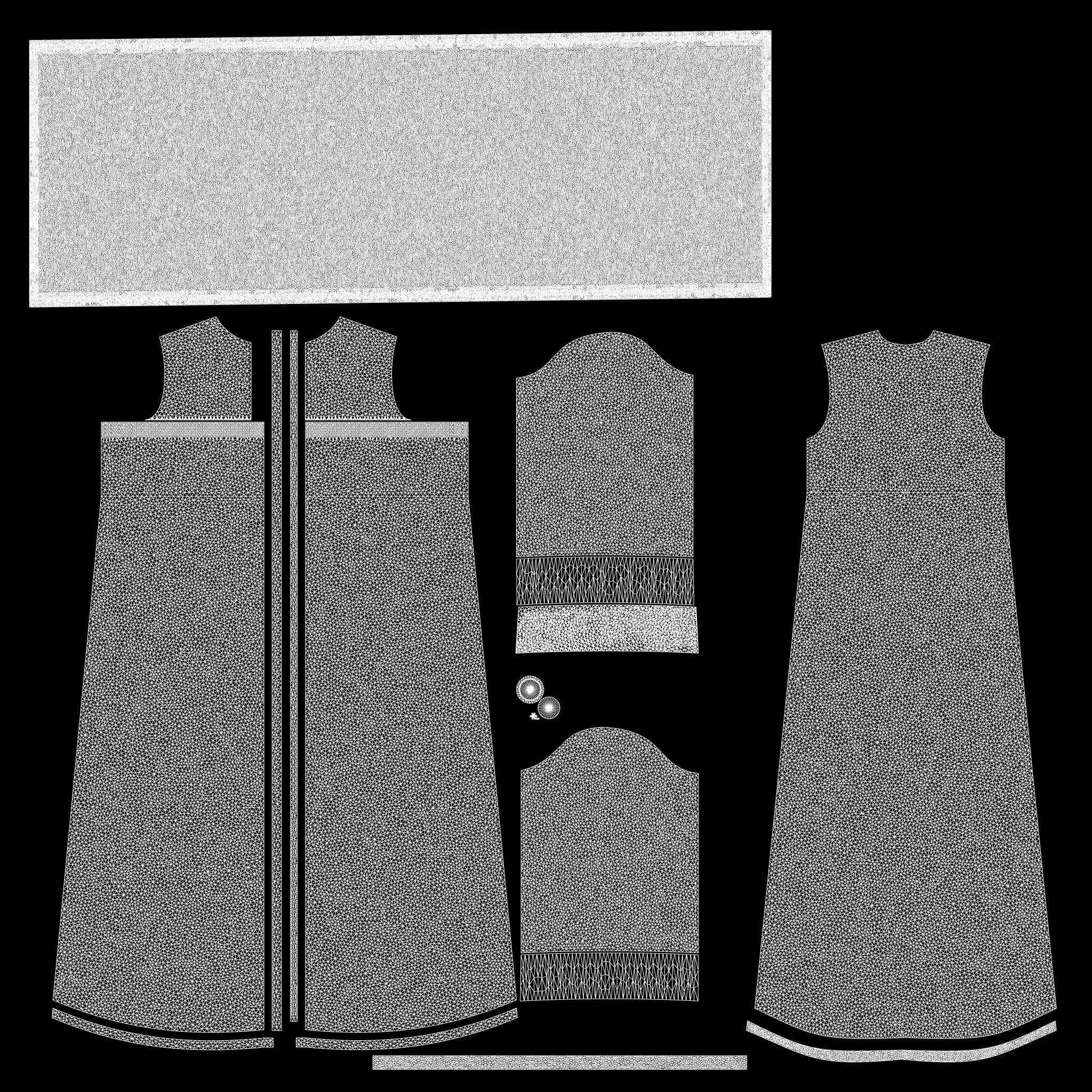 Abaya With Hijab Walk Cycle 3D model_11