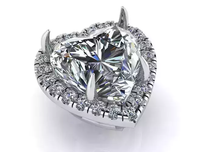 Heart Halo Pendant 2491