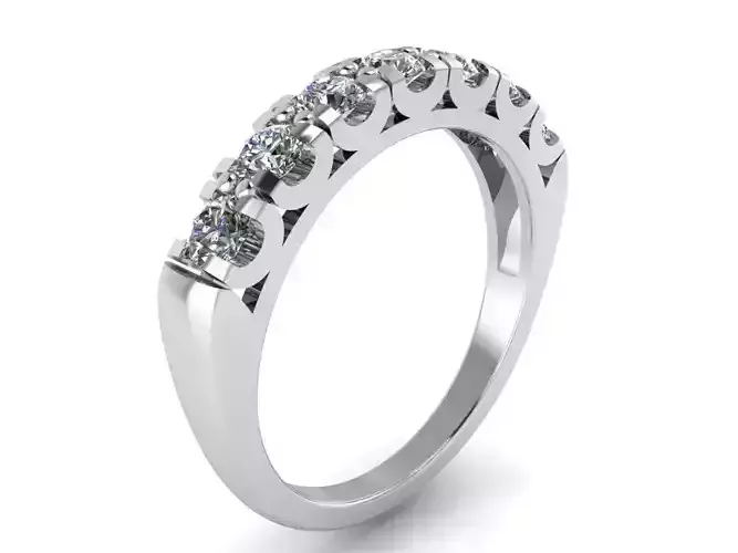 Round Diamond Band Ring 2498