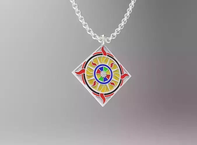Tolkien Feanor pendant 3D model icon for printing 3D print model
