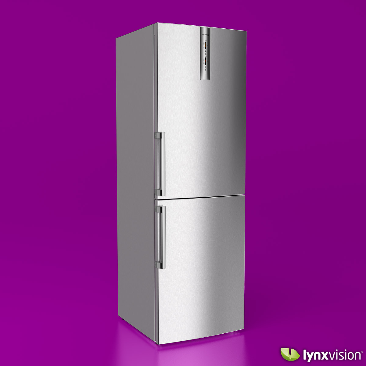 Bosch Bottom Freezer Refrigerator 3D model_1