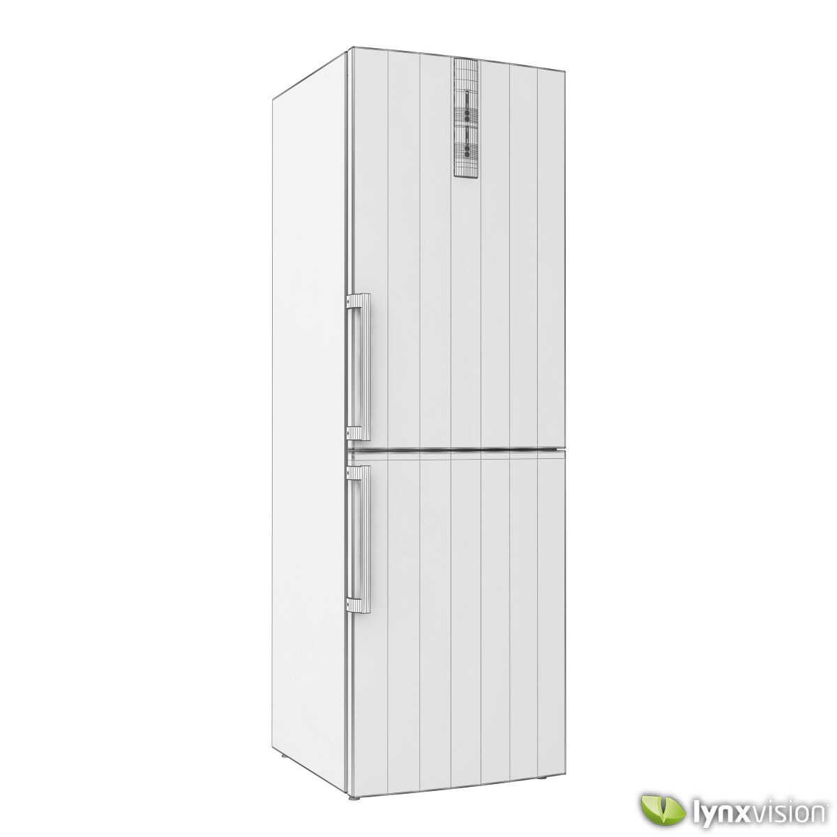 Bosch Bottom Freezer Refrigerator 3D model_4