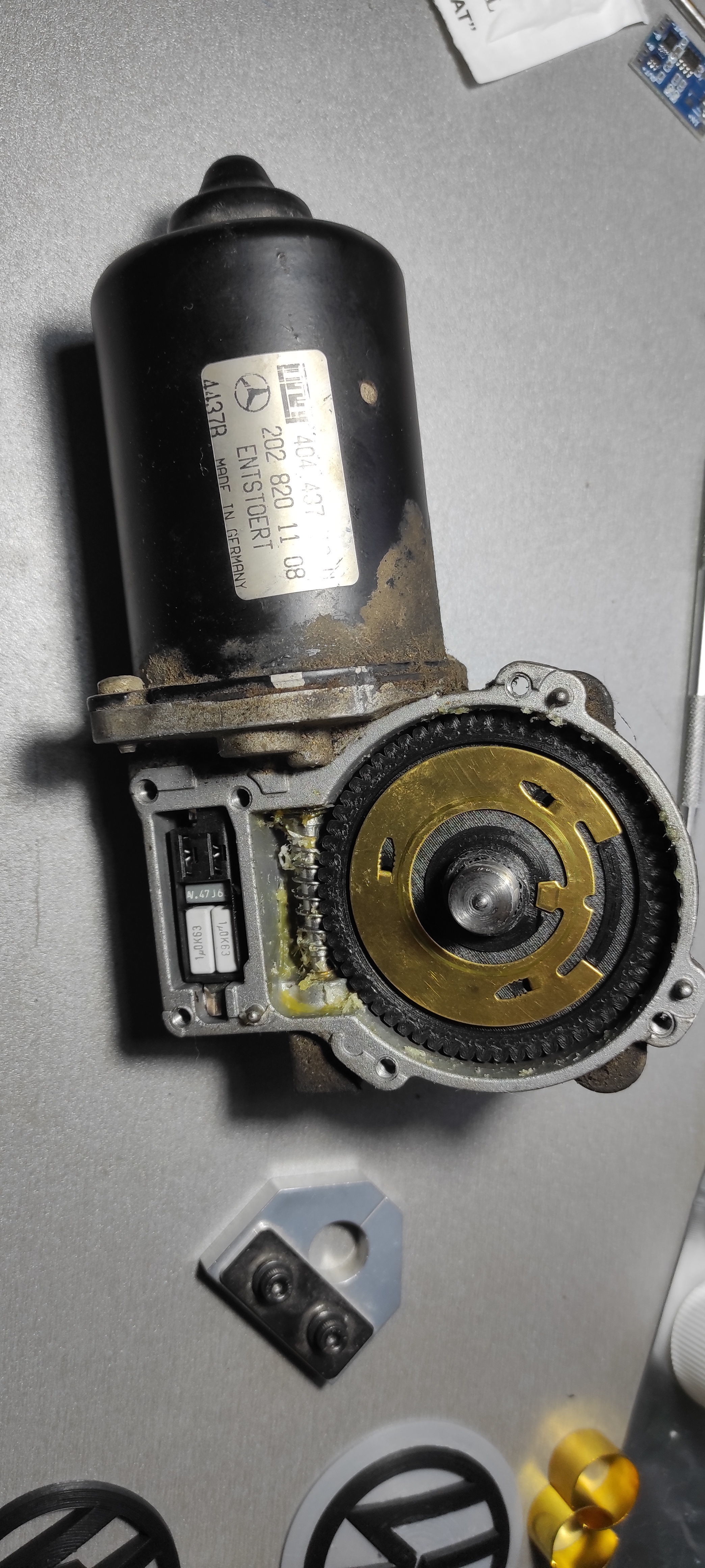 Front Wiper Gear Mercedes W202 W203 A2038200342 3D print model_12