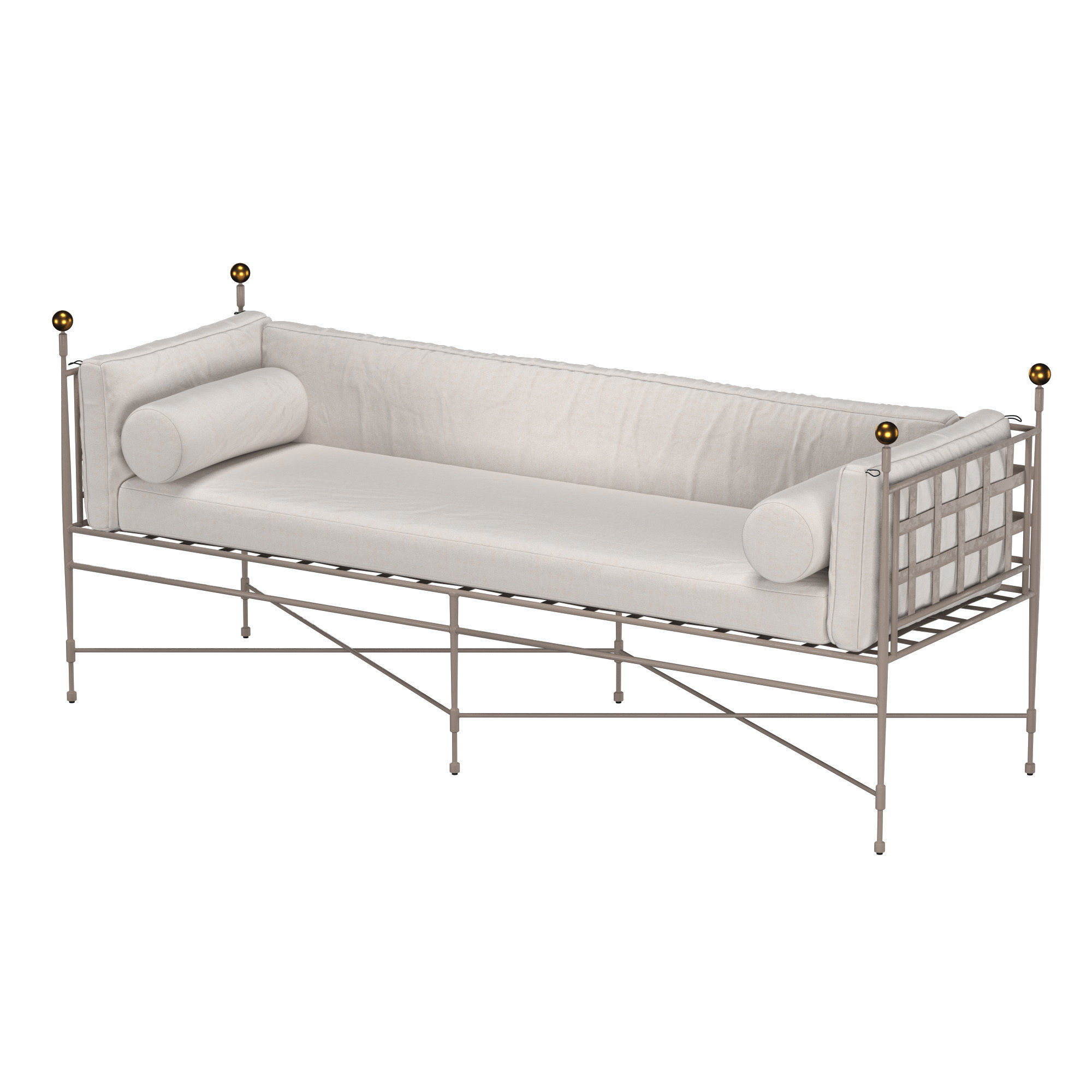  AMALFI TUXEDO SOFA 3 SEAT 3D model_3