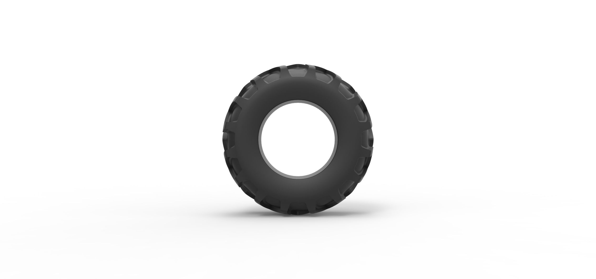Tractor tire 24 Scale 1 to 25 3D print model_4