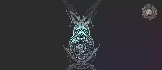 Fantasy magic wave logo