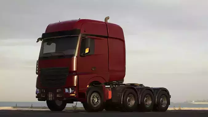 Truck Levo 8040 - Unreal Engine Project Low-poly 3D model