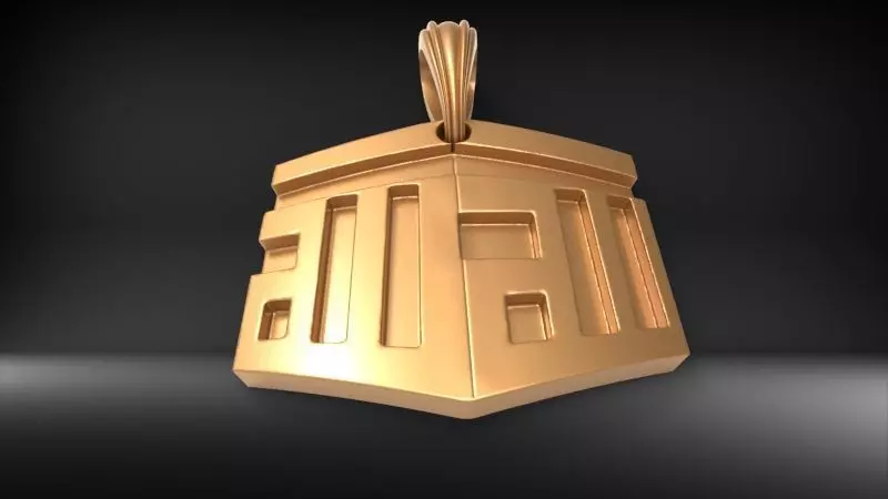 Kaaba 3D Design Muslim Necklace Pendant Charm Jewelry 3D print model_0