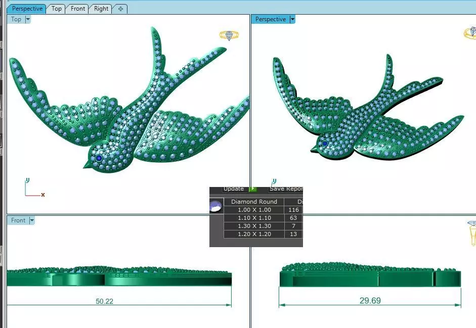 hip hop necklace 3D print model 3D print model_0