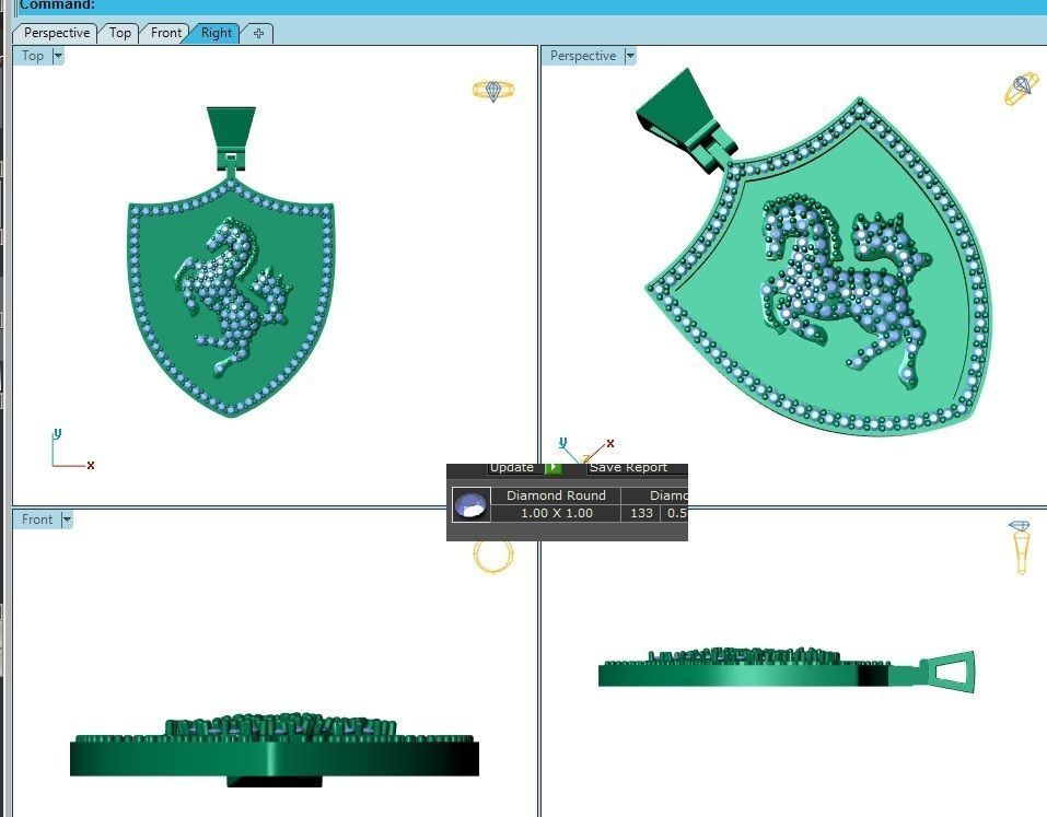  necklace 3D print model 3D print model_2