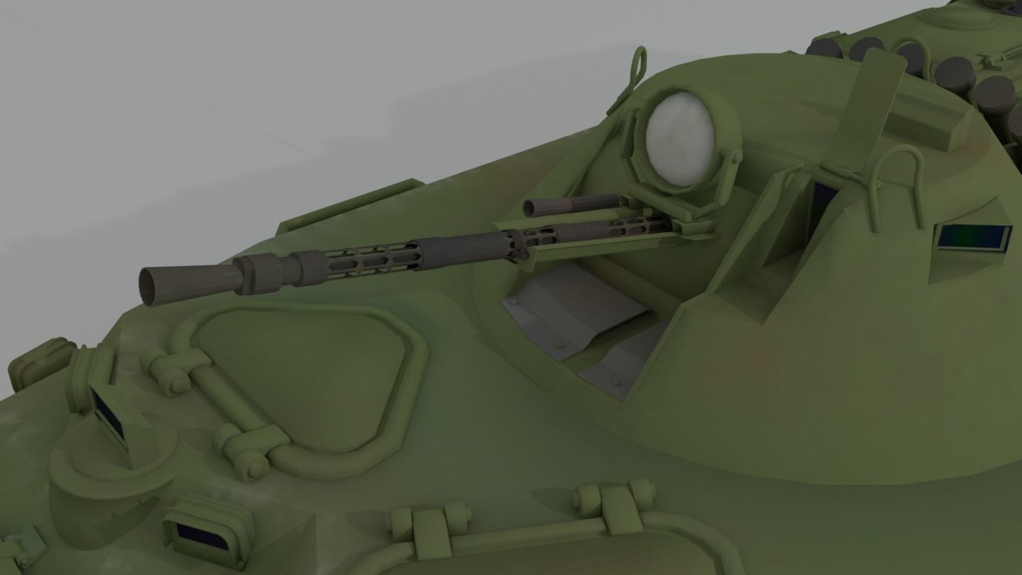 BTR-80  APC  Ukrainian and Russian Vehicle 3D model_10