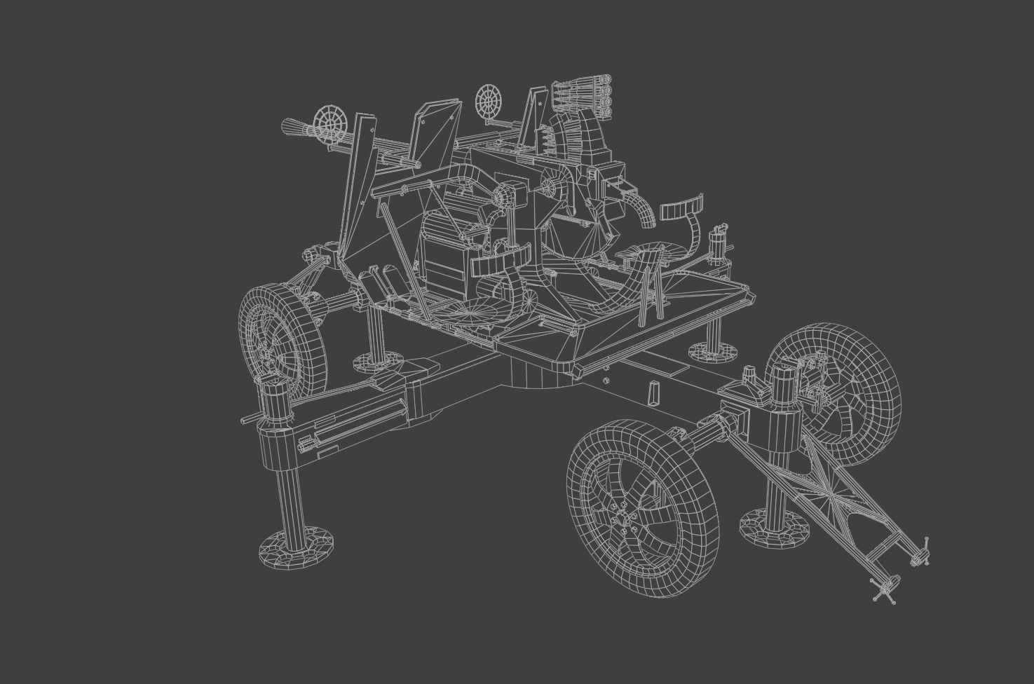Bofors 40 mm Automatic Gun L-60 Low-poly 3D model_12